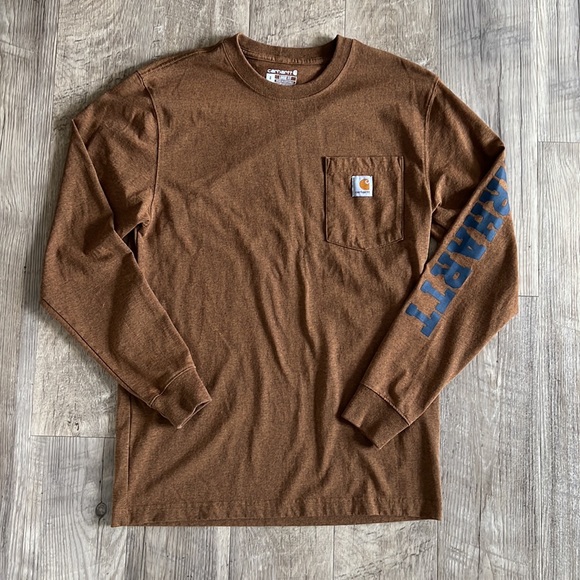 Carhartt Men’s Loose Fit Logo Long Sleeve. - Picture 7 of 11